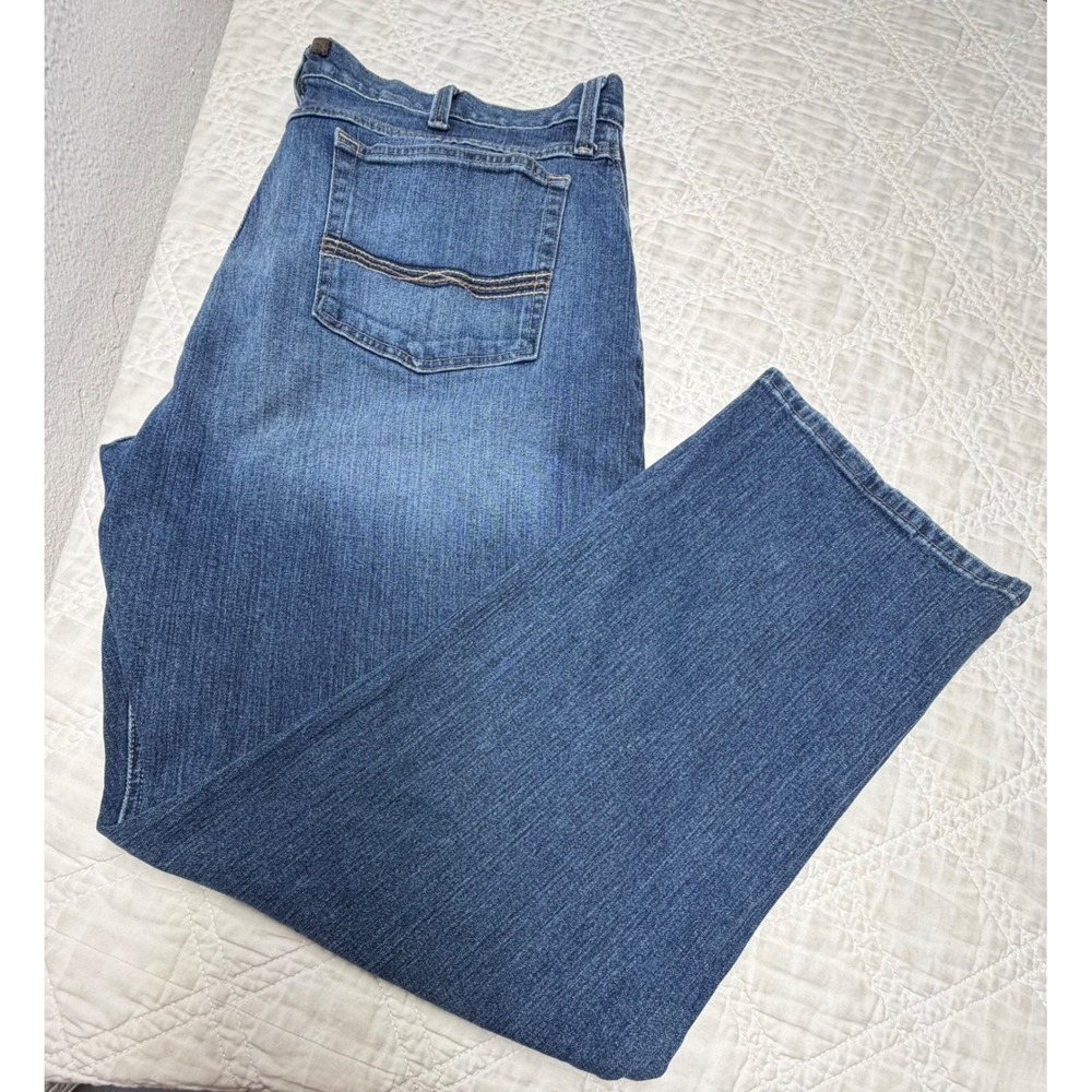 Ariat legacy M4 Relaxed BootCut Jeans Men 42x32 Blue Medium Wash Denim Workwear
